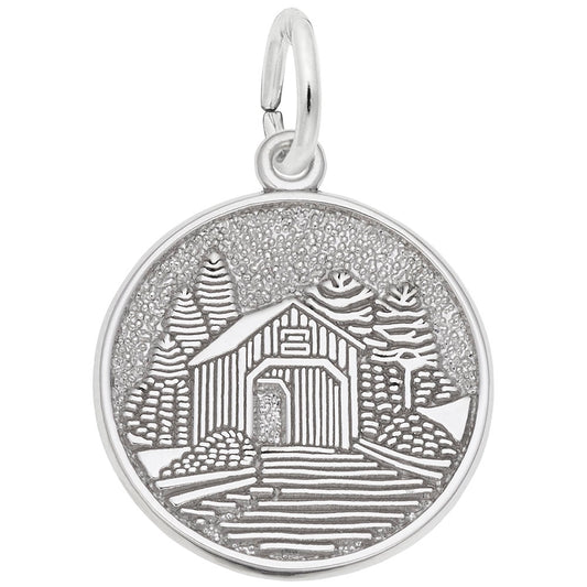 Covered Bridge Disc Charm