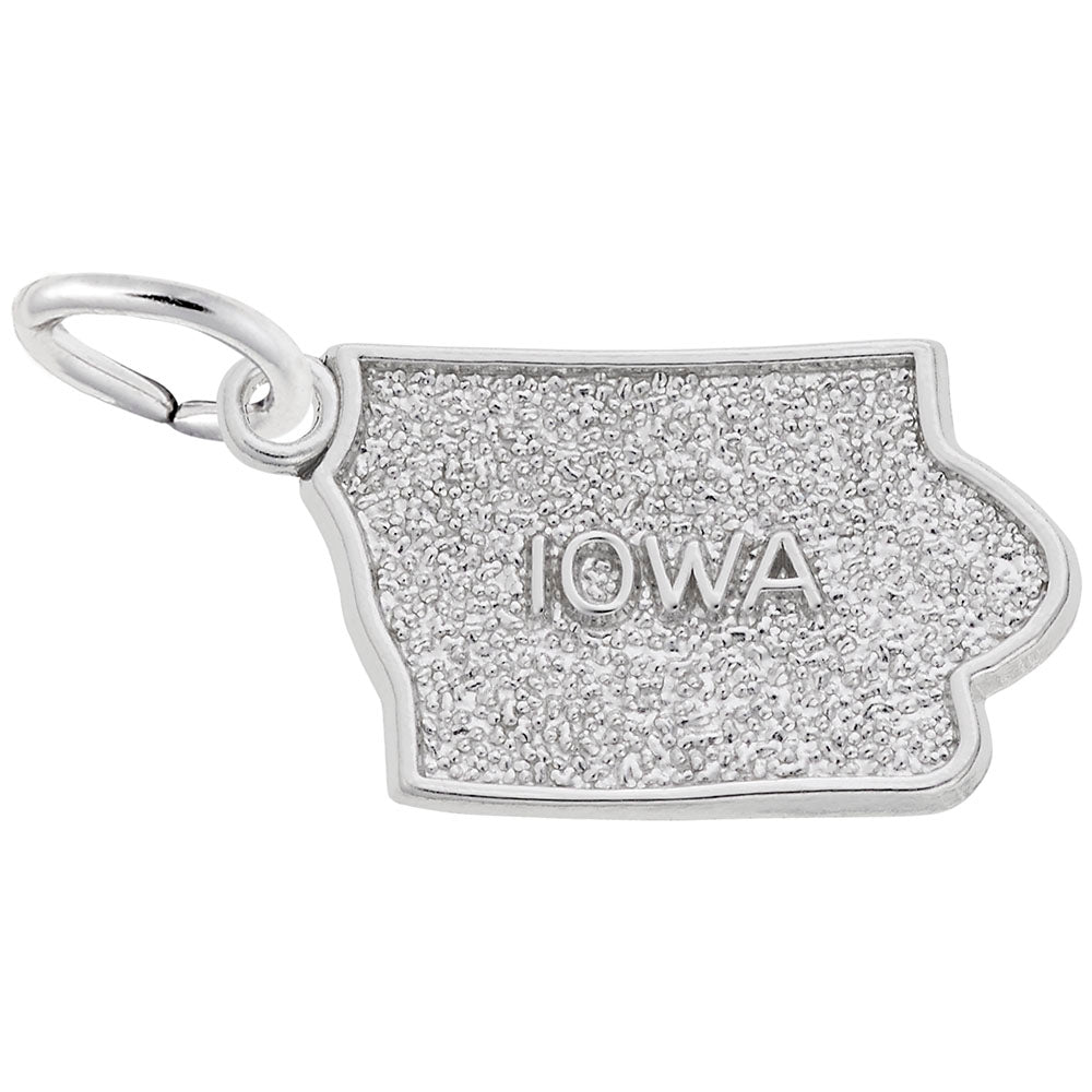 Iowa Map Charm - Travel Souvenir Jewelry for Adventure Lovers 3419