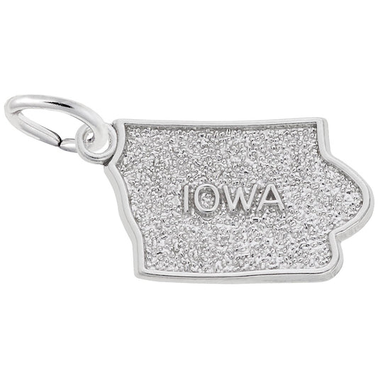 Iowa Map Charm - Travel Souvenir Jewelry for Adventure Lovers 3419