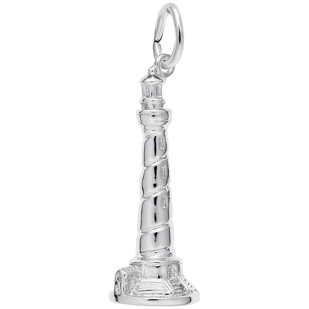 Cape Hatteras Lighthouse Charm - Nautical Jewelry for Ocean Lovers 3430