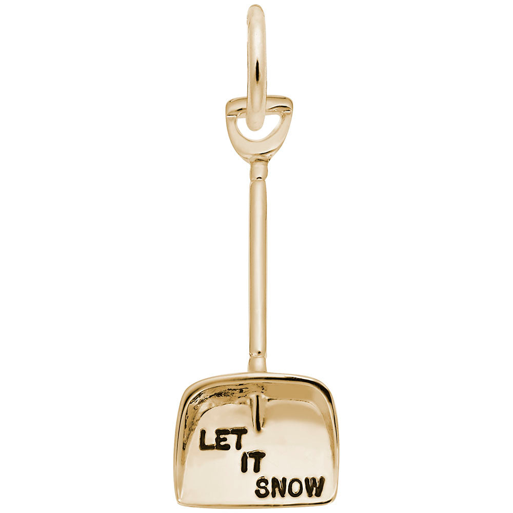 Let It Snow Shovel Charm - Winter-Themed Jewelry for All Occasions 3433