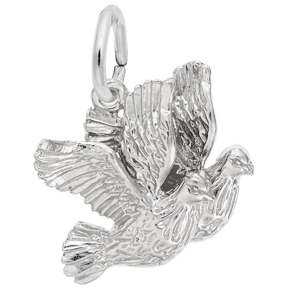 Turtle Doves Wedding Charm - Symbol of Love & Unity Gift 3439
