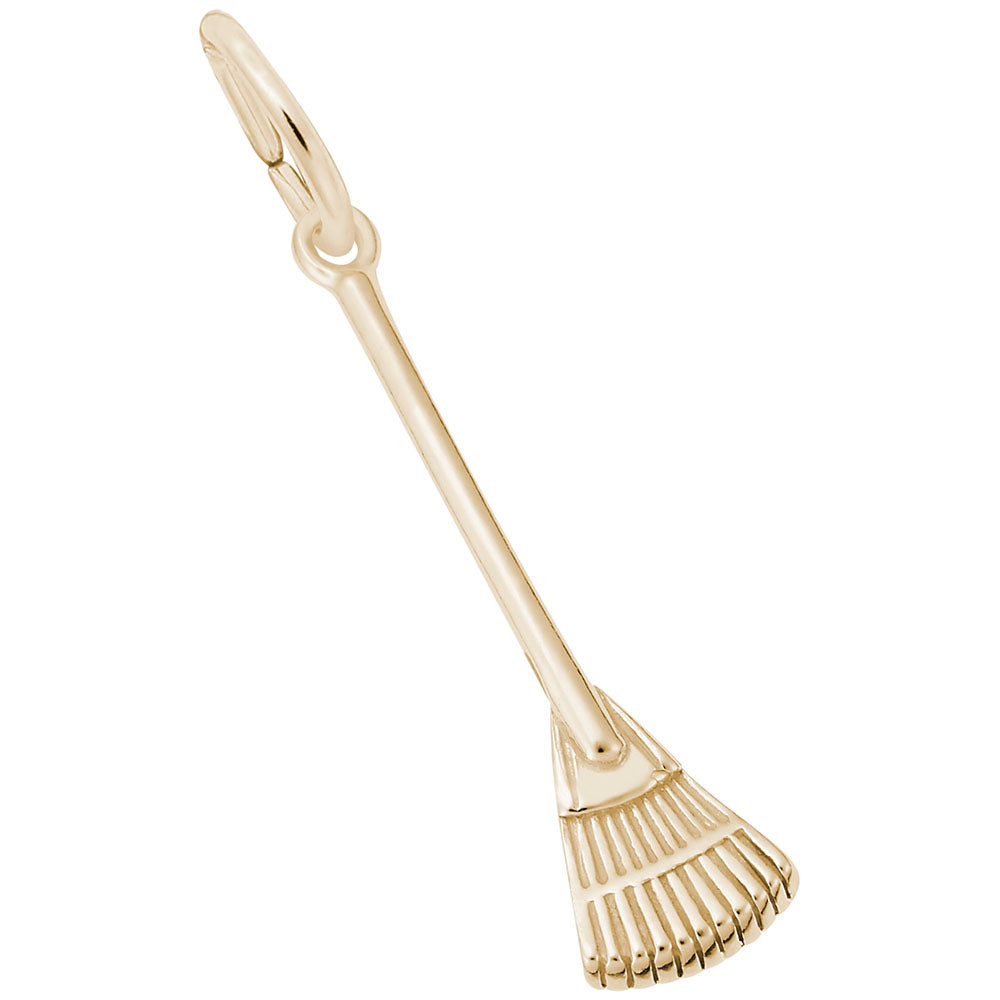 Fall Fan Rake Charm - Elegant Autumn Jewelry for Nature Lovers 3458