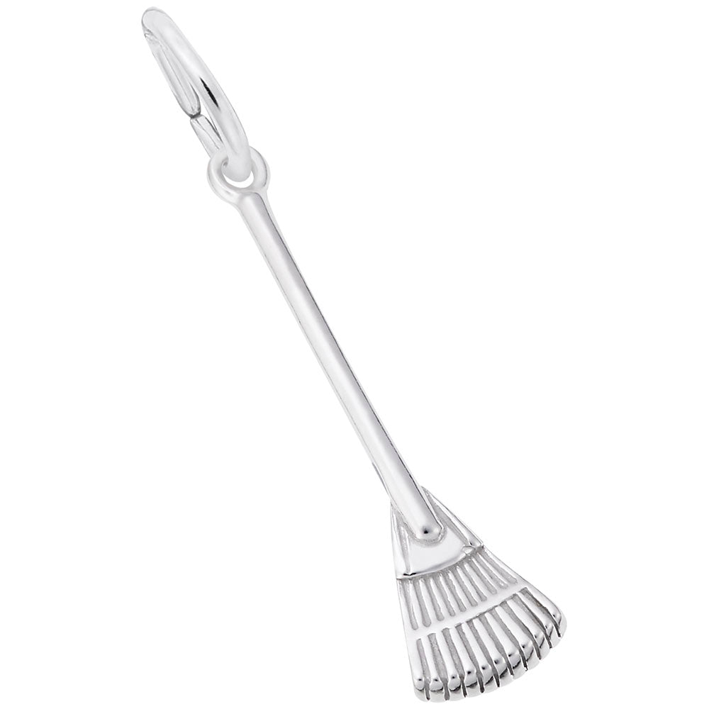 Fall Fan Rake Charm - Elegant Autumn Jewelry for Nature Lovers 3458