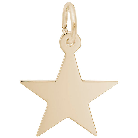Customizable Star 50 Series Charm - Thicker Engravable Design 3484-050