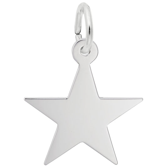 Customizable Star 35 Series Charm - Thicker Engravable Design 3484-035