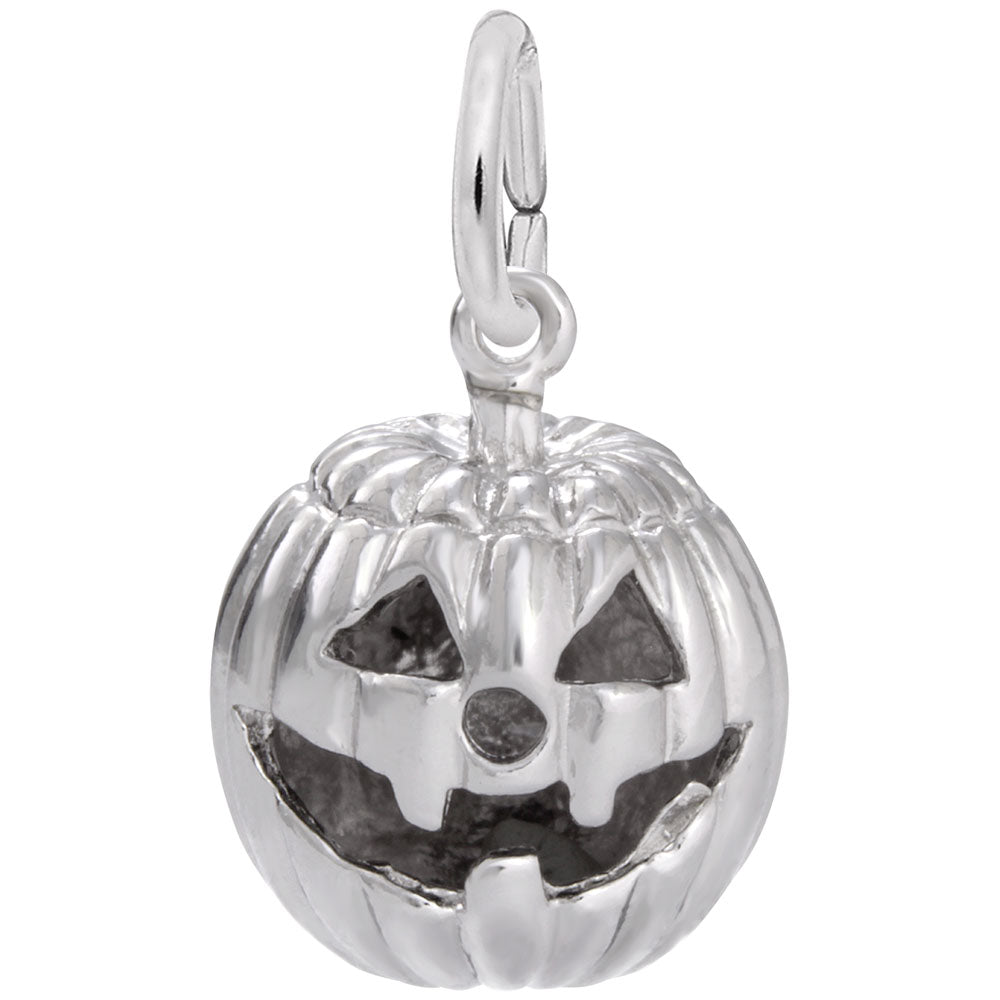 Jack-O-Lantern Charm for Fall - Halloween Jewelry Accessory 3485