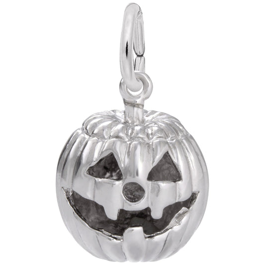 Jack-O-Lantern Charm for Fall - Halloween Jewelry Accessory 3485