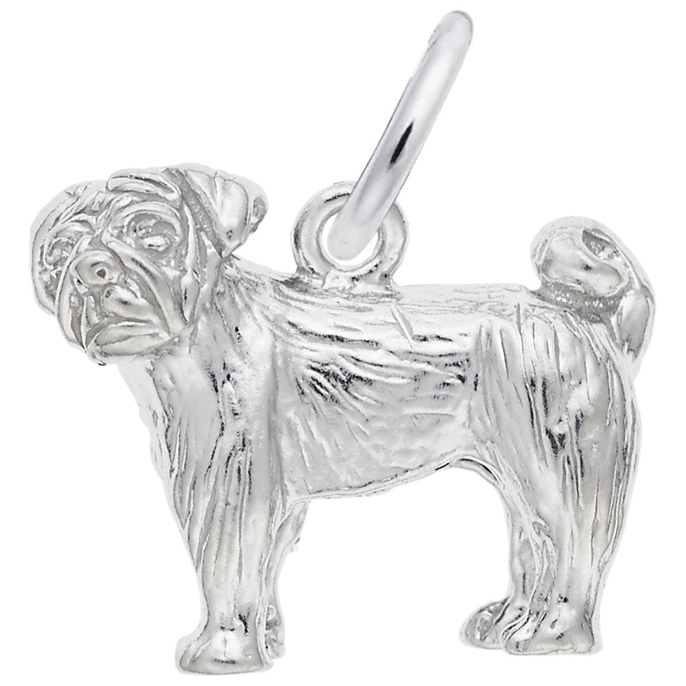 Adorable Pug Dog Charm - Perfect Gift for Pet Lovers & Collectors 3490