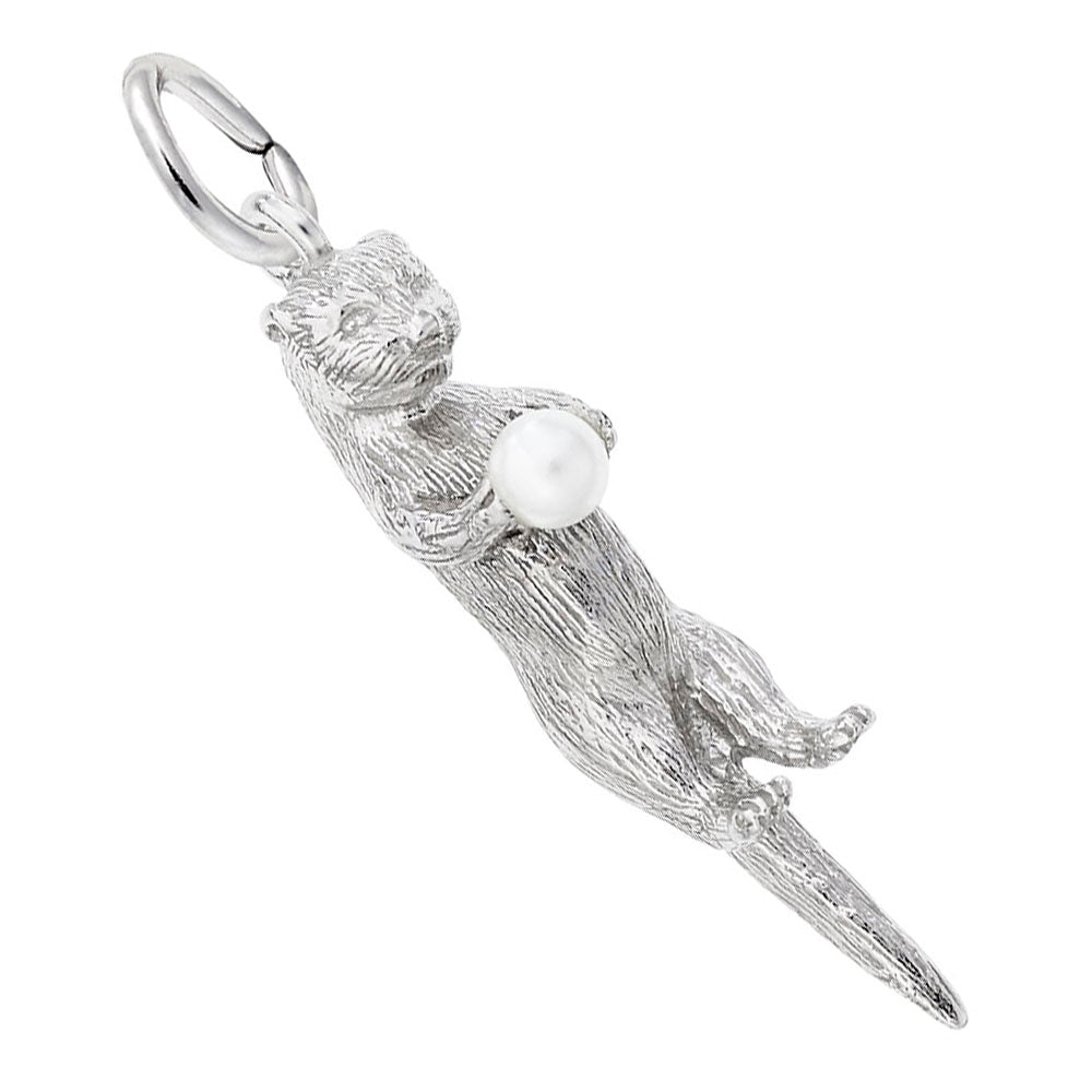 Charming Sea Otter Nautical Charm for Jewelry & Craft Projects 3498