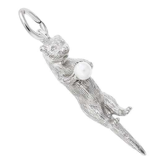 Charming Sea Otter Nautical Charm for Jewelry & Craft Projects 3498