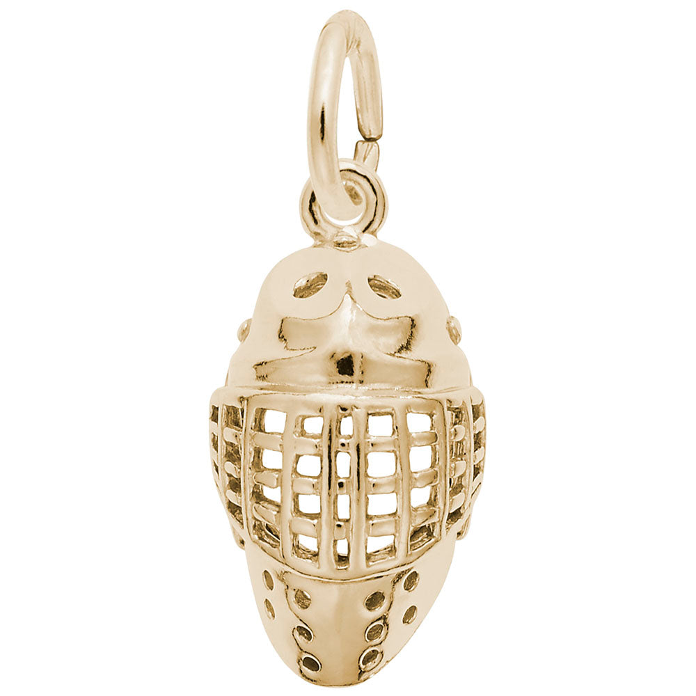 Premium Hockey Goalie Mask Charm for Skating Enthusiasts 3506