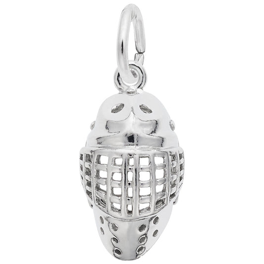 Premium Hockey Goalie Mask Charm for Skating Enthusiasts 3506