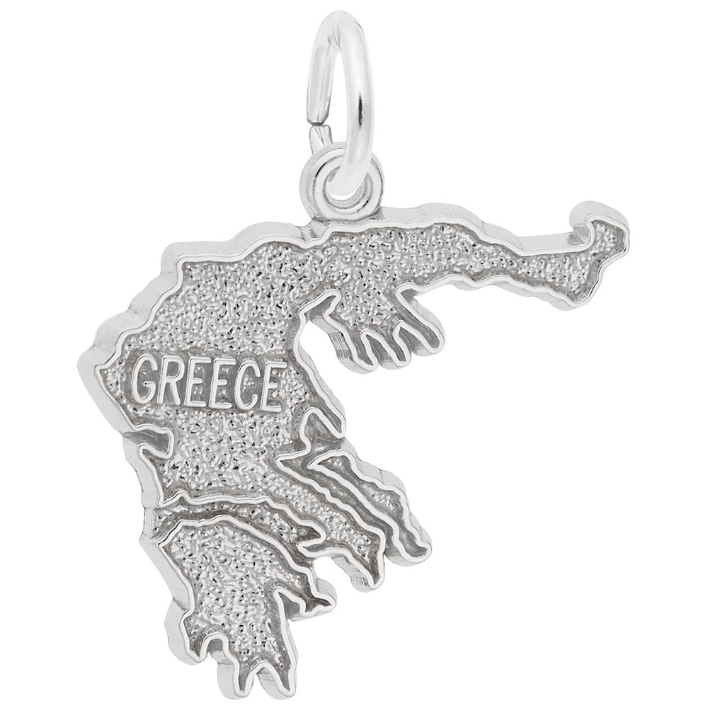 Greece Map Charm - Travel Souvenir Jewelry for Adventurers 3514