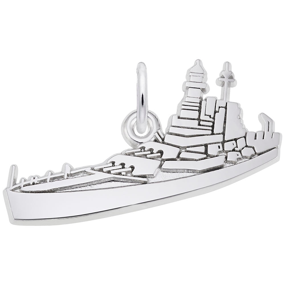 USS North Carolina Ship Charm - Nautical Jewelry for Collectors 3520