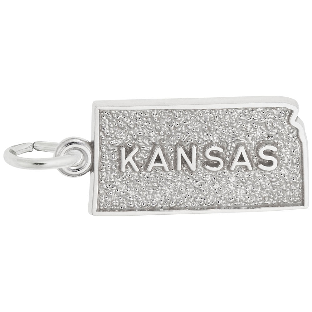 Kansas Map Charm - Travel Souvenir Jewelry for Adventure Lovers 3534