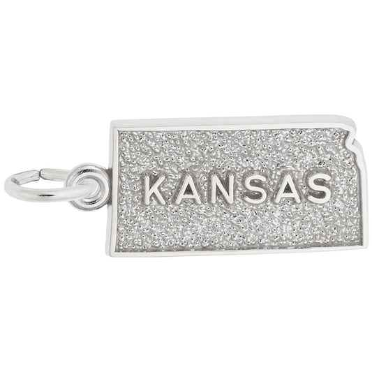 Kansas Map Charm - Travel Souvenir Jewelry for Adventure Lovers 3534