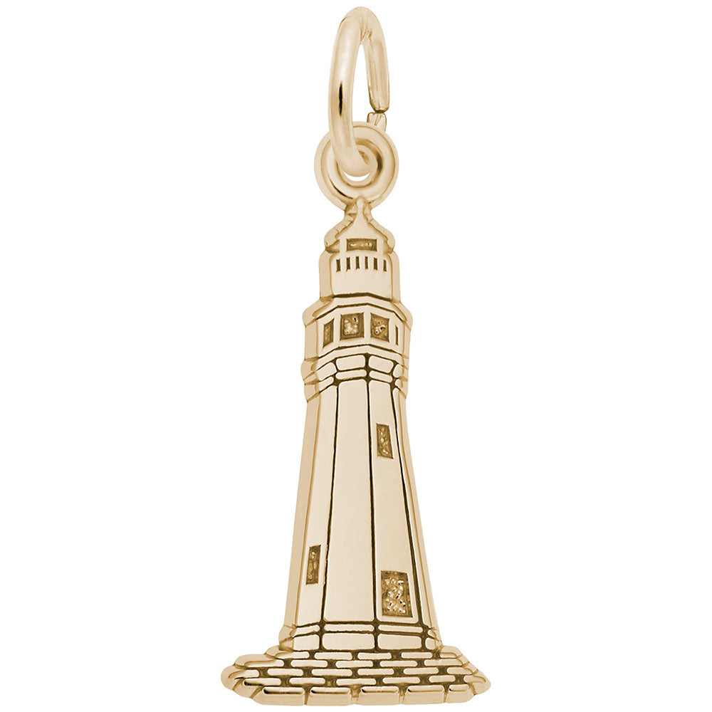 Buffalo Lighthouse Charm - Nautical Jewelry for Sea Lovers 3545