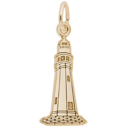 Buffalo Lighthouse Charm - Nautical Jewelry for Sea Lovers 3545