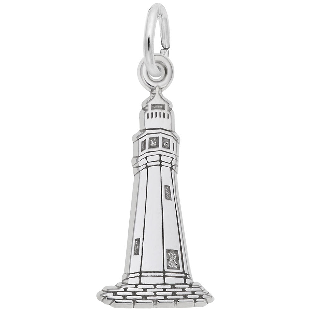 Buffalo Lighthouse Charm - Nautical Jewelry for Sea Lovers 3545