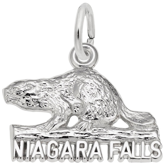 Niagara Falls Beaver Charm - Travel Souvenir Jewelry Gift 3547