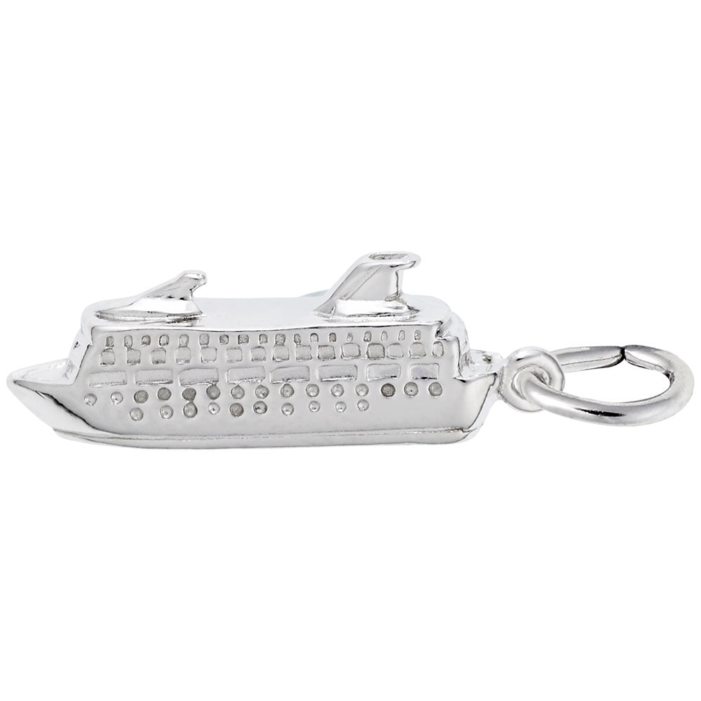 Elegant Cruise Ship Charm for Nautical Jewelry Lovers 3548