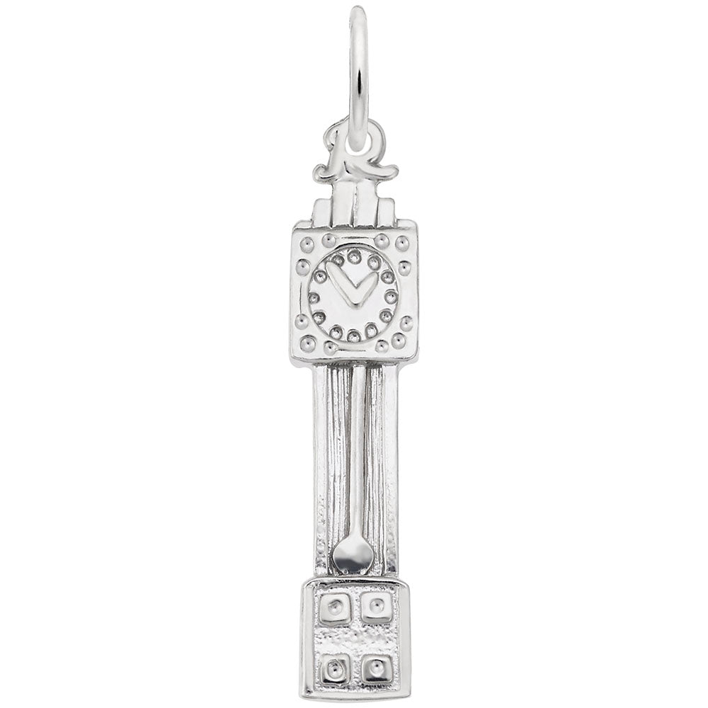 Vintage Grandfather Clock Charm for Home & Garden Jewelry 3556