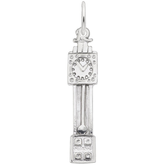 Vintage Grandfather Clock Charm for Home & Garden Jewelry 3556