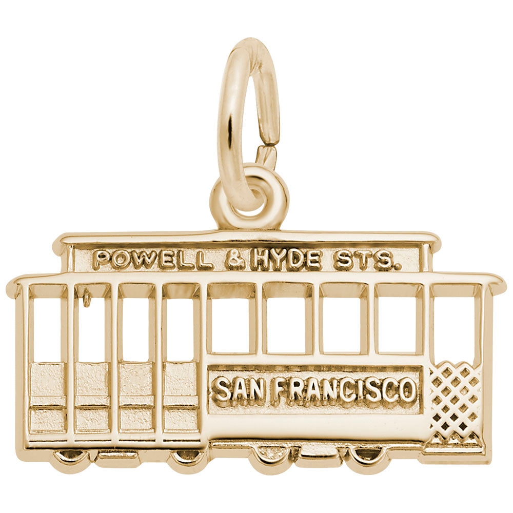 San Francisco Cable Car Charm - Travel Souvenir Jewelry Gift 3560