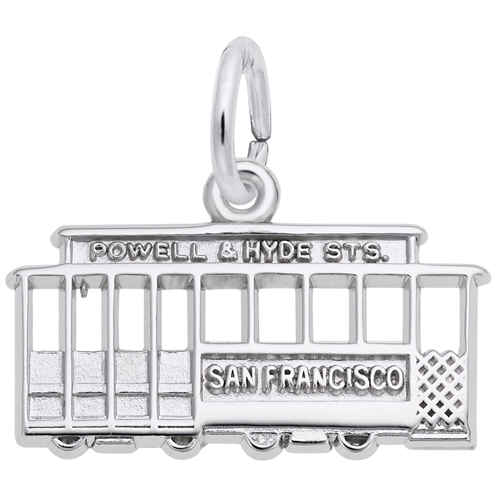 San Francisco Cable Car Charm - Travel Souvenir Jewelry Gift 3560