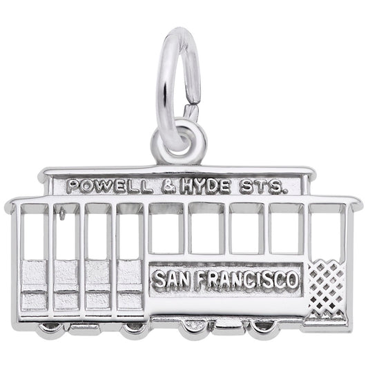 San Francisco Cable Car Charm - Travel Souvenir Jewelry Gift 3560