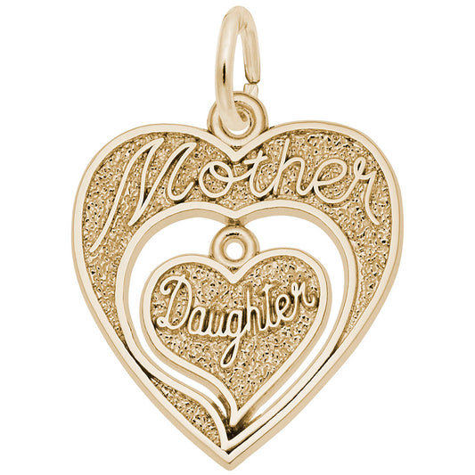 Mother-Daughter Hearts Charm - Meaningful Bonding Jewelry Gift 3567