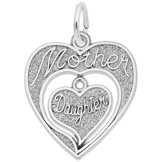 Mother-Daughter Hearts Charm - Meaningful Bonding Jewelry Gift 3567