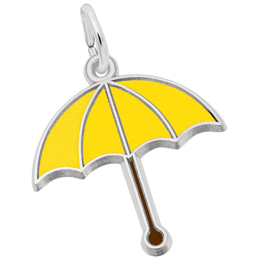 Colorful Painted Umbrella Charm for Spring Jewelry Collection 3572-001