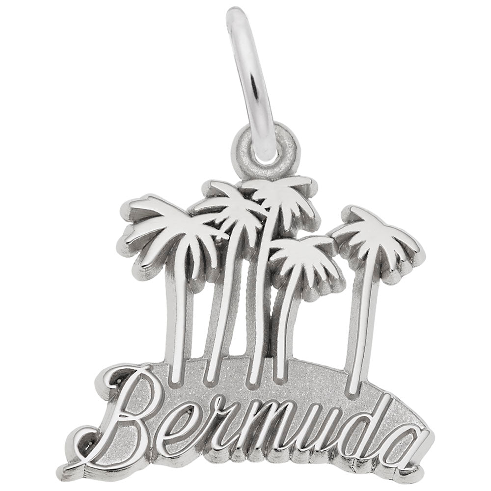 Bermuda Palms Charm - Tropical Island Jewelry for Travel Lovers 3574