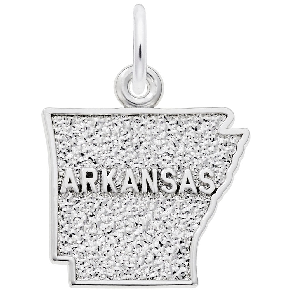 Arkansas Map Charm - Travel Souvenir Jewelry for Adventure Lovers 3579