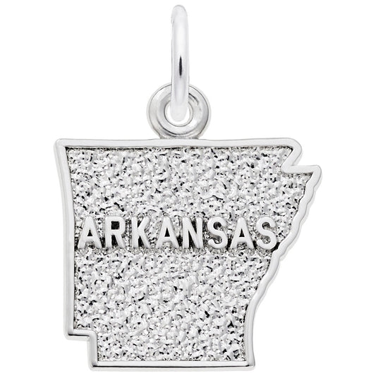 Arkansas Map Charm - Travel Souvenir Jewelry for Adventure Lovers 3579