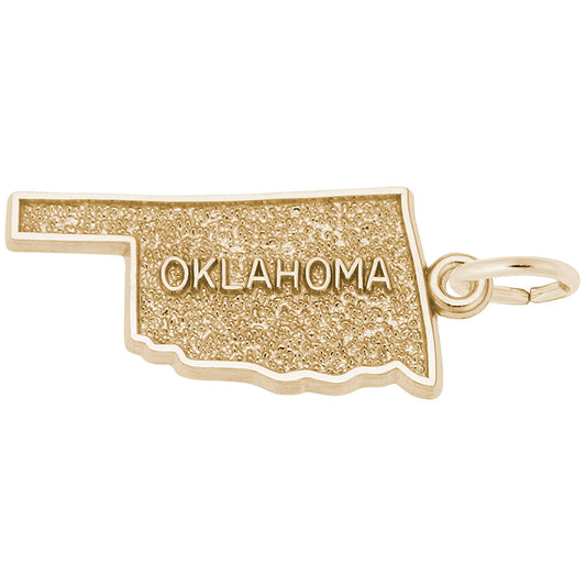 Oklahoma Map Charm - Travel Souvenir Jewelry for Adventure Lovers 3580