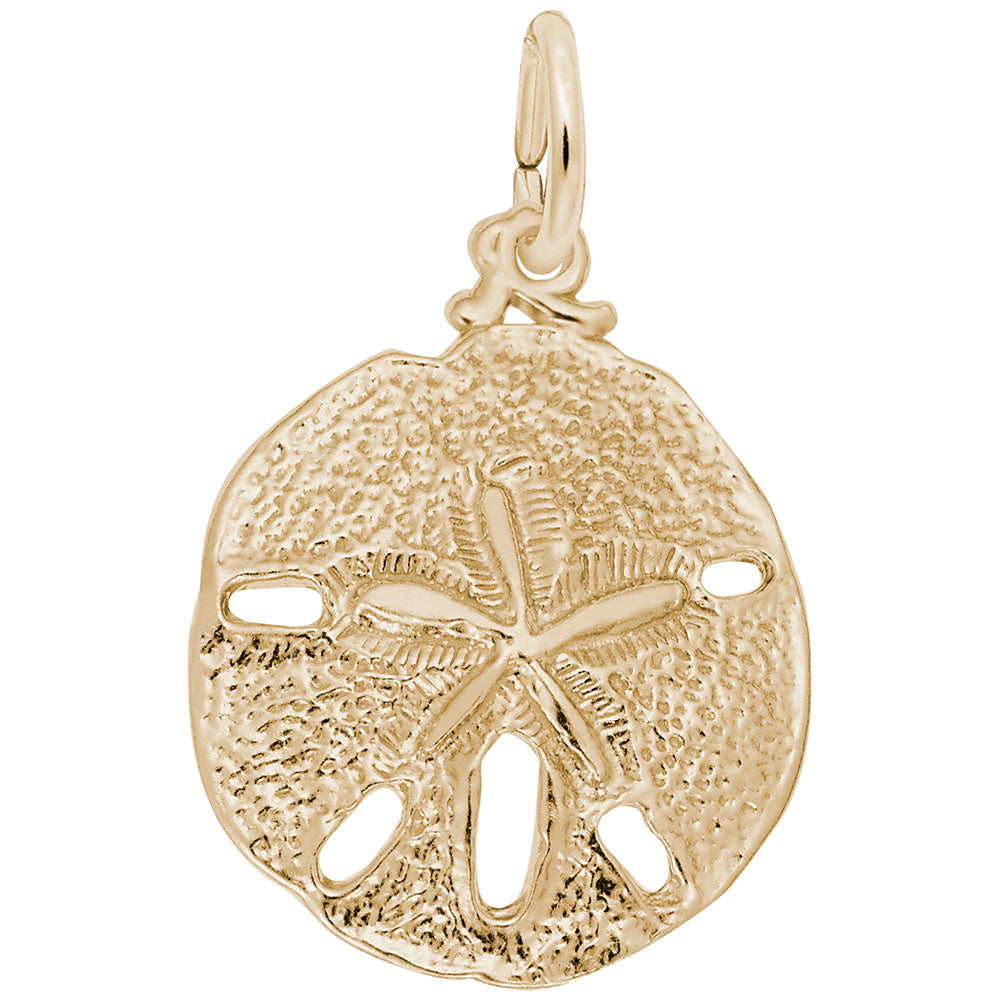 Sand Dollar Charm - Coastal Sea Life Jewelry for Nautical Lovers 3583