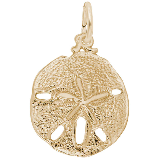 Sand Dollar Charm - Coastal Sea Life Jewelry for Nautical Lovers 3583