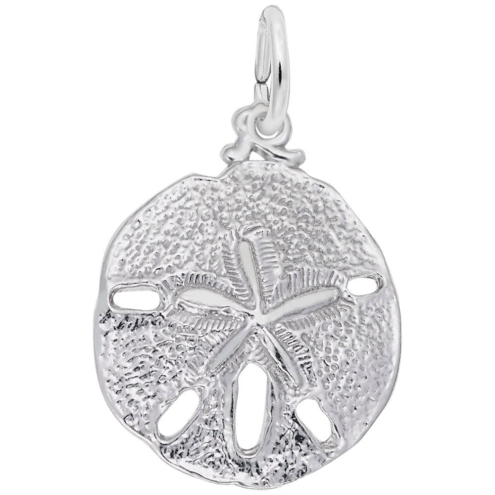 Sand Dollar Charm - Coastal Sea Life Jewelry for Nautical Lovers 3583