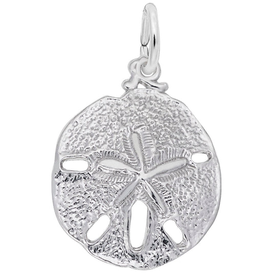 Sand Dollar Charm - Coastal Sea Life Jewelry for Nautical Lovers 3583