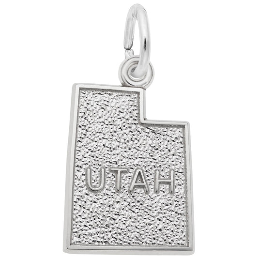Utah Map Charm - Travel Souvenir Jewelry for Adventure Lovers 3605