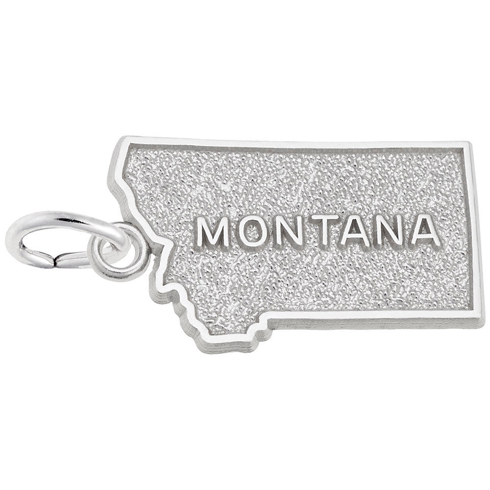 Montana Map Charm - Travel Souvenir Jewelry for Adventure Lovers 3606
