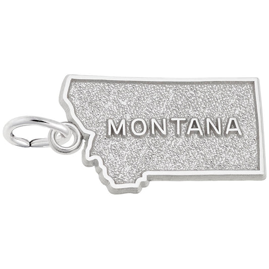 Montana Map Charm - Travel Souvenir Jewelry for Adventure Lovers 3606