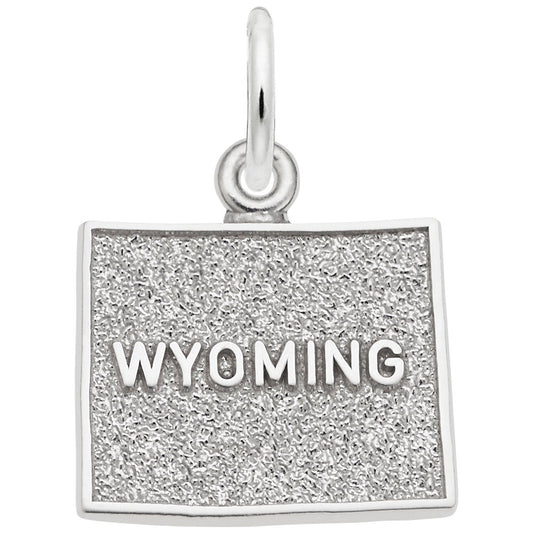 Wyoming Map Charm - Travel Souvenir Jewelry for Adventurers 3607