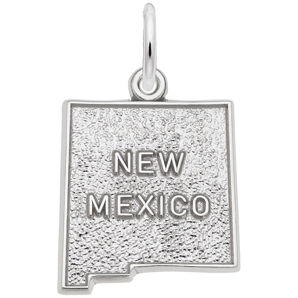 New Mexico Map Charm - Travel Souvenir Jewelry for Adventurers 3608