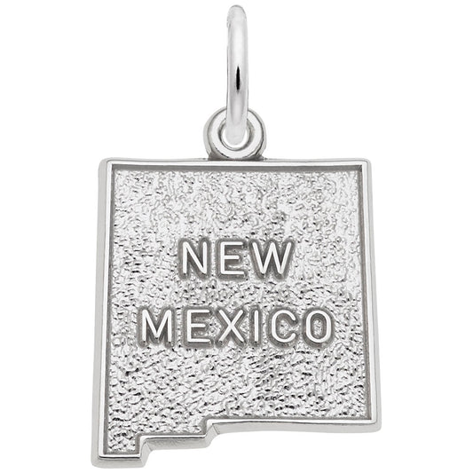 New Mexico Map Charm - Travel Souvenir Jewelry for Adventurers 3608
