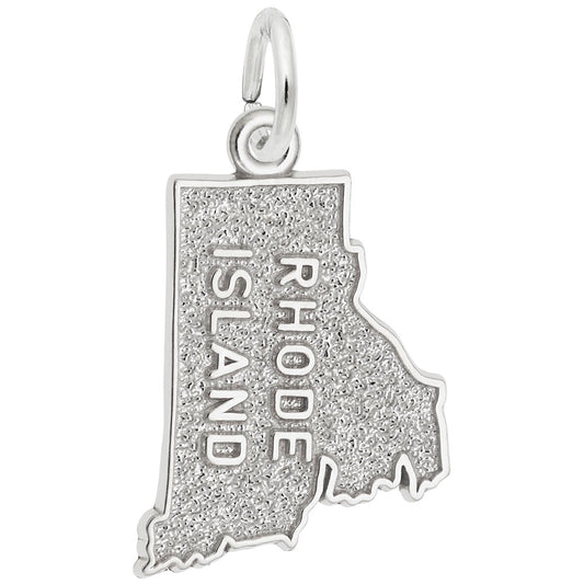 Rhode Island Map Charm - Travel Souvenir Jewelry for Adventurers 3612