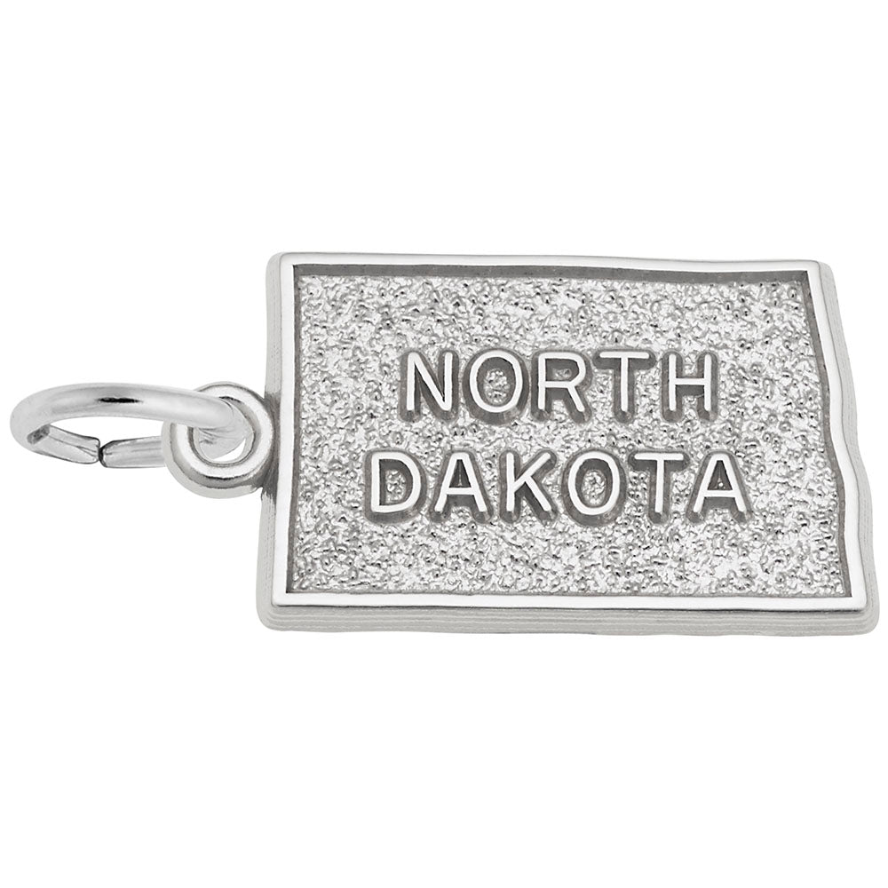 North Dakota Map Charm - Travel Souvenir Jewelry for Adventurers 3615